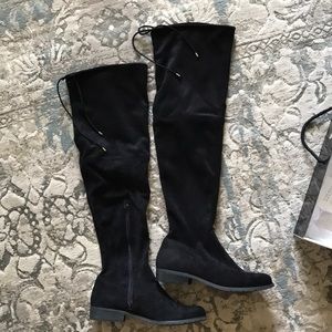 Nine West Over the Knee Boots (Black 9.5)
